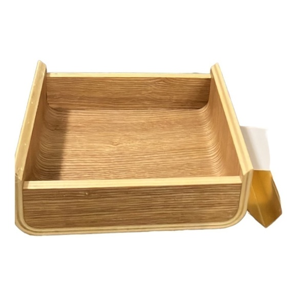 Box Tulip Solid Brass Liftoff Lid Solid Brass and Ash Wood Box 6x6x2” NEW - Picture 3 of 6